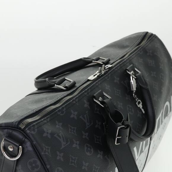 LOUIS VUITTON Eclipse Split Keepall Bandouliere 50 Boston Bag M43817 - Picture 7 of 16
